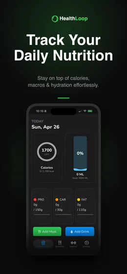 HealthLoop on iPhone, screenshot 1